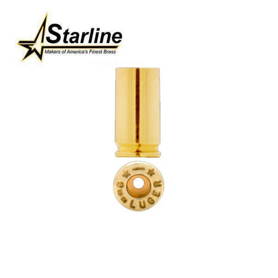 Starline 9mm Luger (9x19mm) Brass Cases, Pack of 100