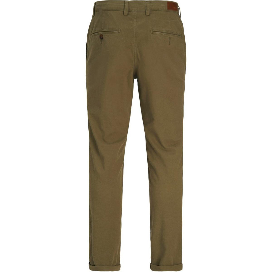 Jack & Jones slim fit chinos in Olive Olive Night – view 4