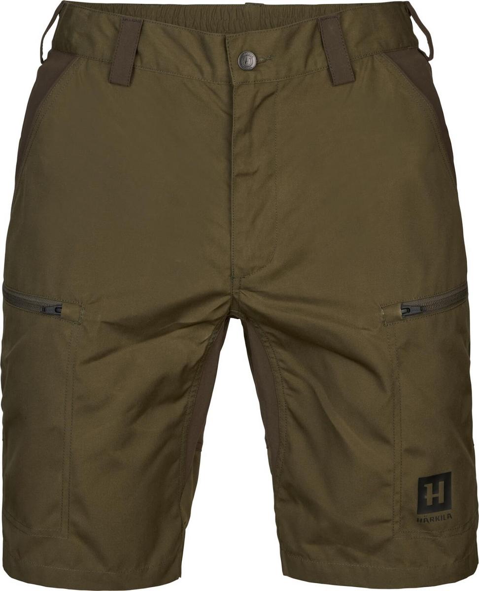 Harkila Fjell Shorts in Dark Olive/Willow Green - Trousers