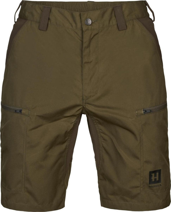 Harkila Fjell Shorts in Dark Olive/Willow Green - Trousers