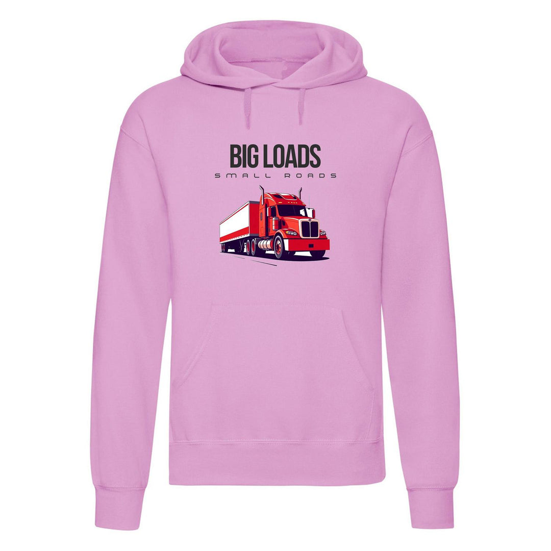 Urban Road Adults "Big Loads on Small Roads" Truck Printed Pullover Hoodie