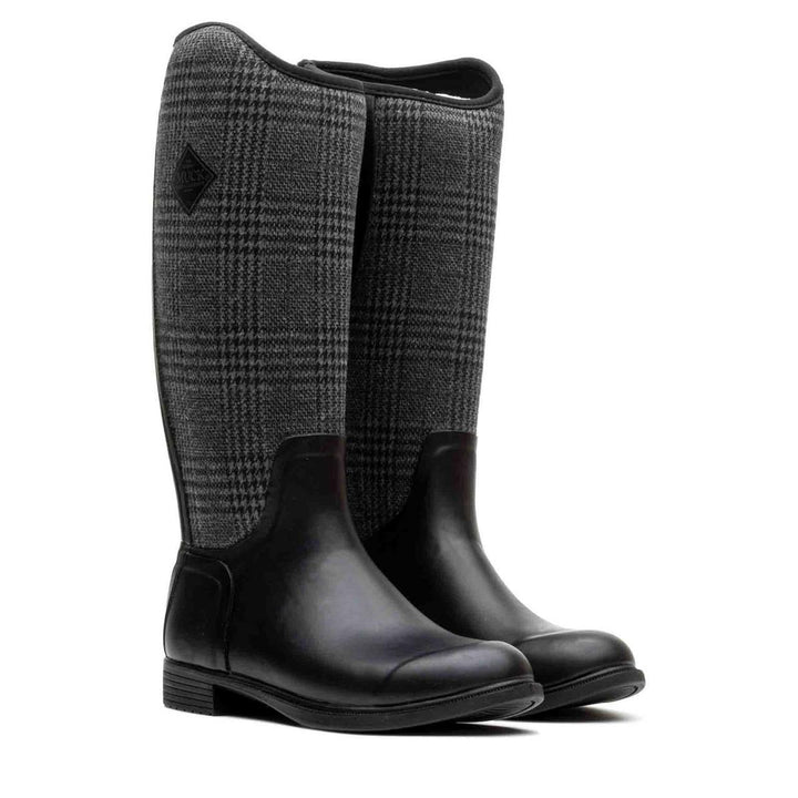 Muck Boots Derby Tall Black/Plaid – view 6