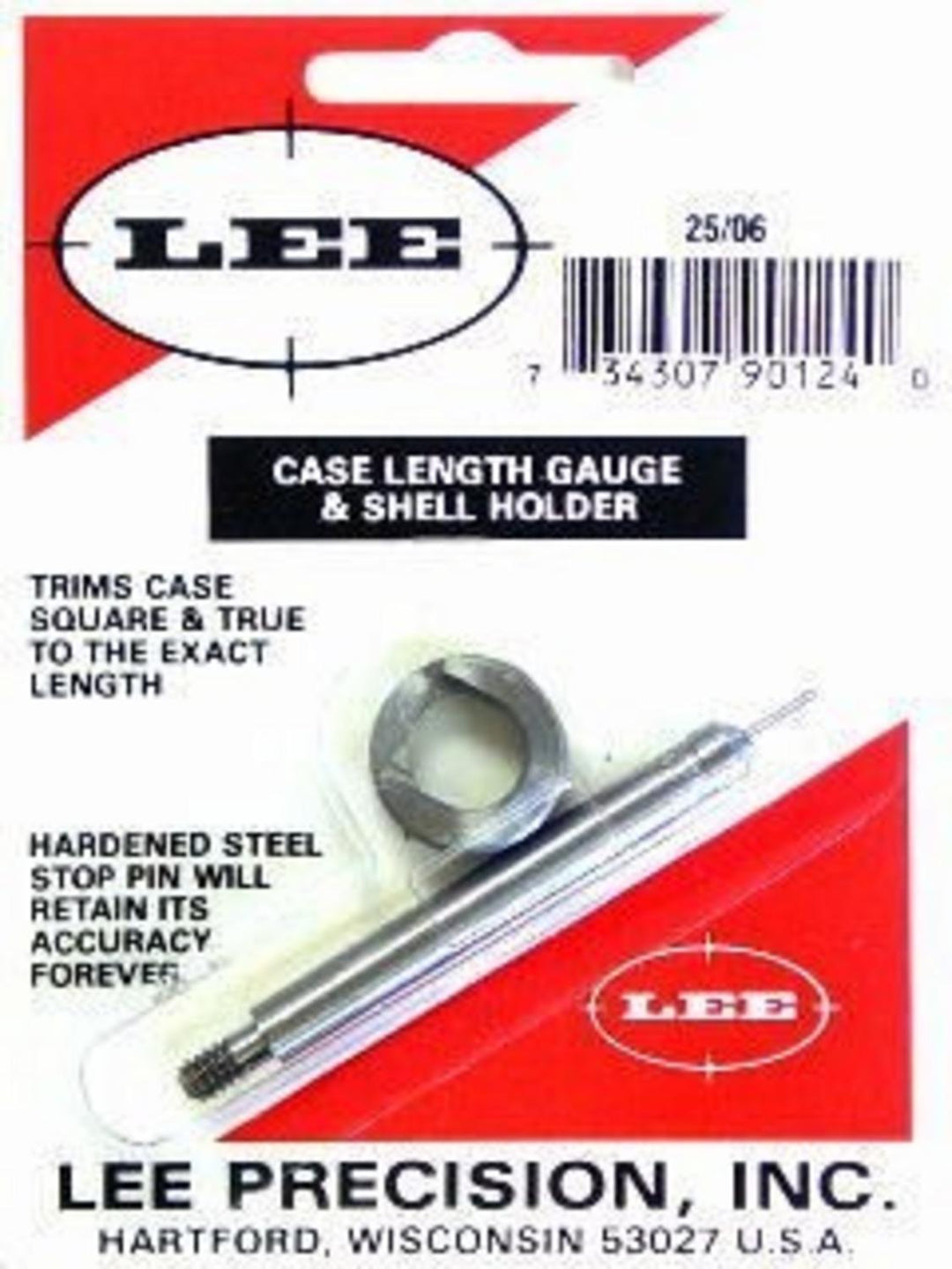 Lee Precision 25-06 Remington Case Length Gauge and Shell Holder