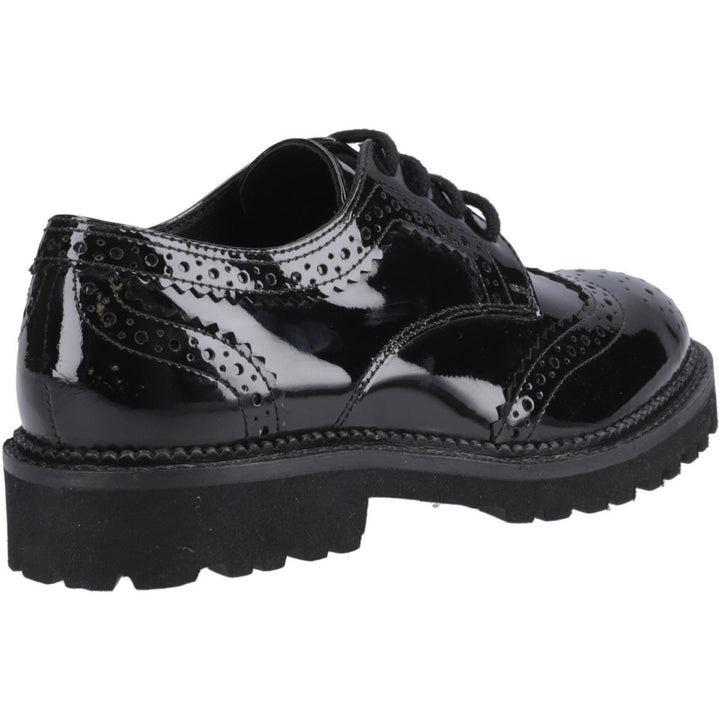 Hush Puppies Gabi Lace Up Patent Jnr – view 2