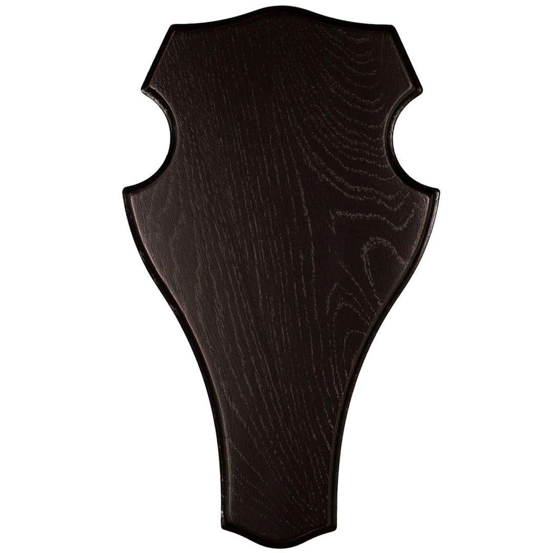 Mjoelner Stag Trophy Plate Dark Oak 45x24cm
