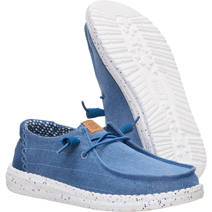 HEYDUDE Wendy Chambray Grid Ensign Blue
