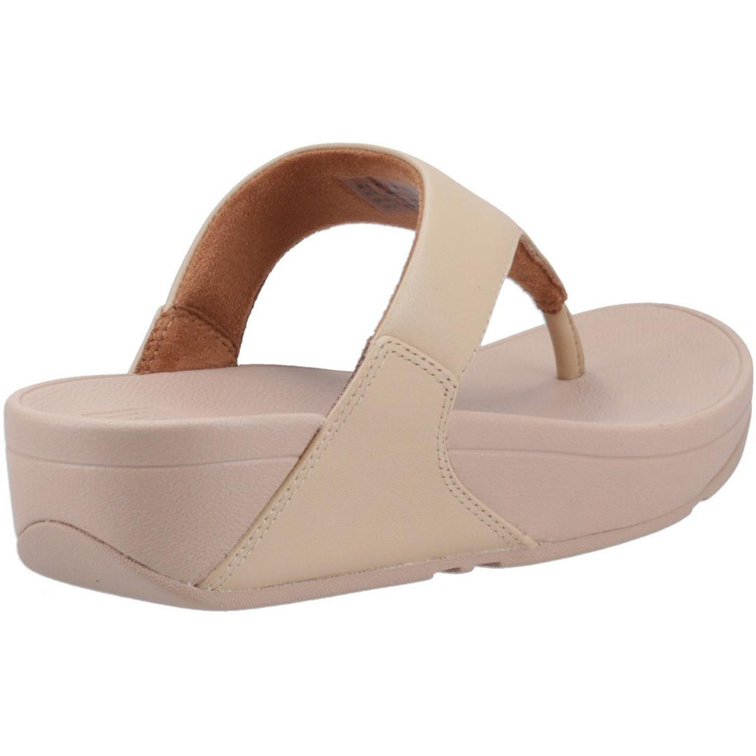 Fitflop Lulu Leather Toe-Post Sandals Classic Beige