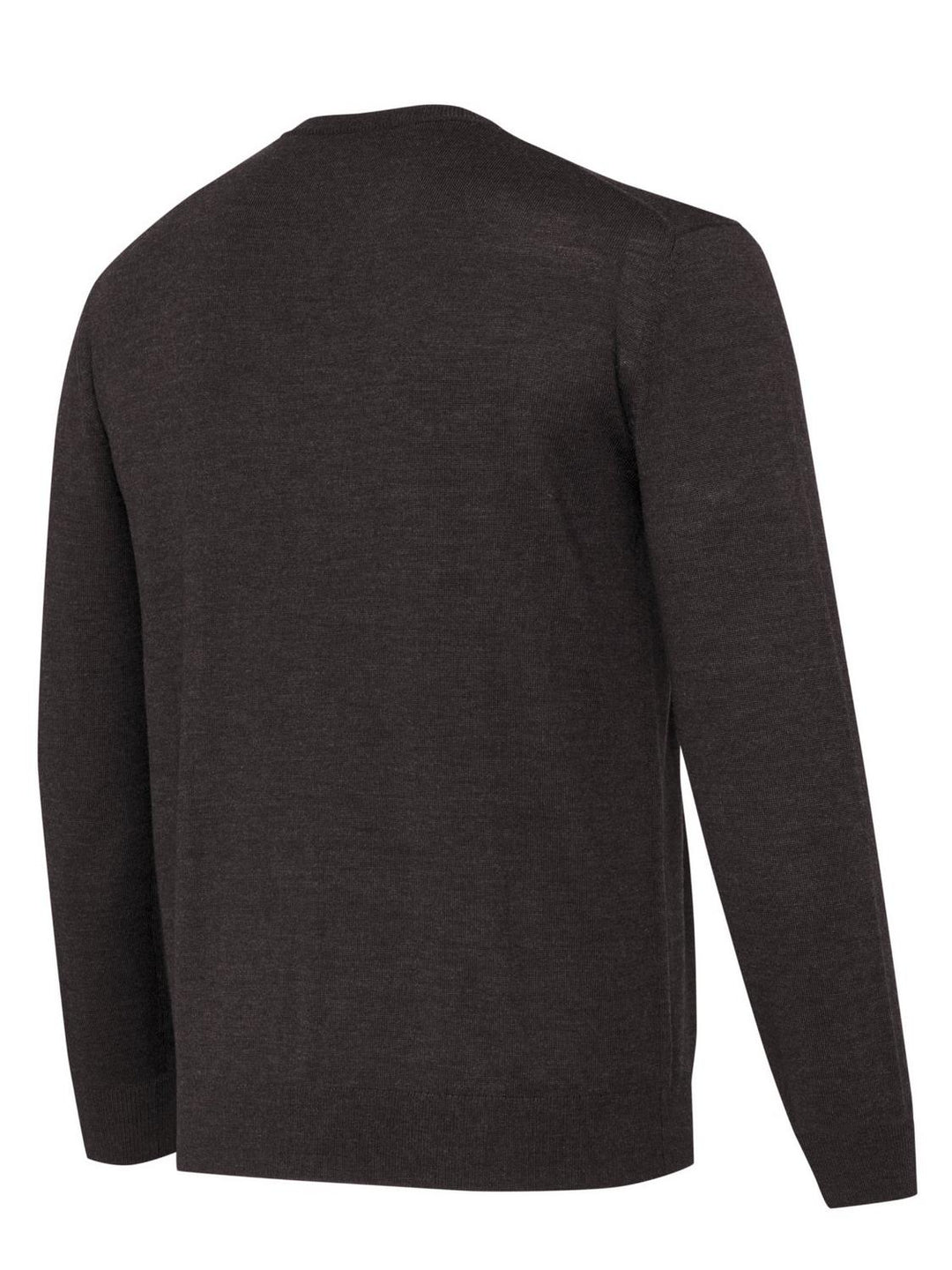 Beretta MERINO V-NECK SWEATER Brown Bark – view 3
