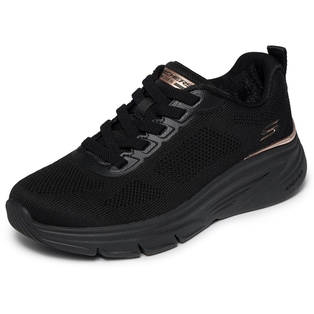 BOBS ARCH FIT ELEV8 Black Engineered Knit