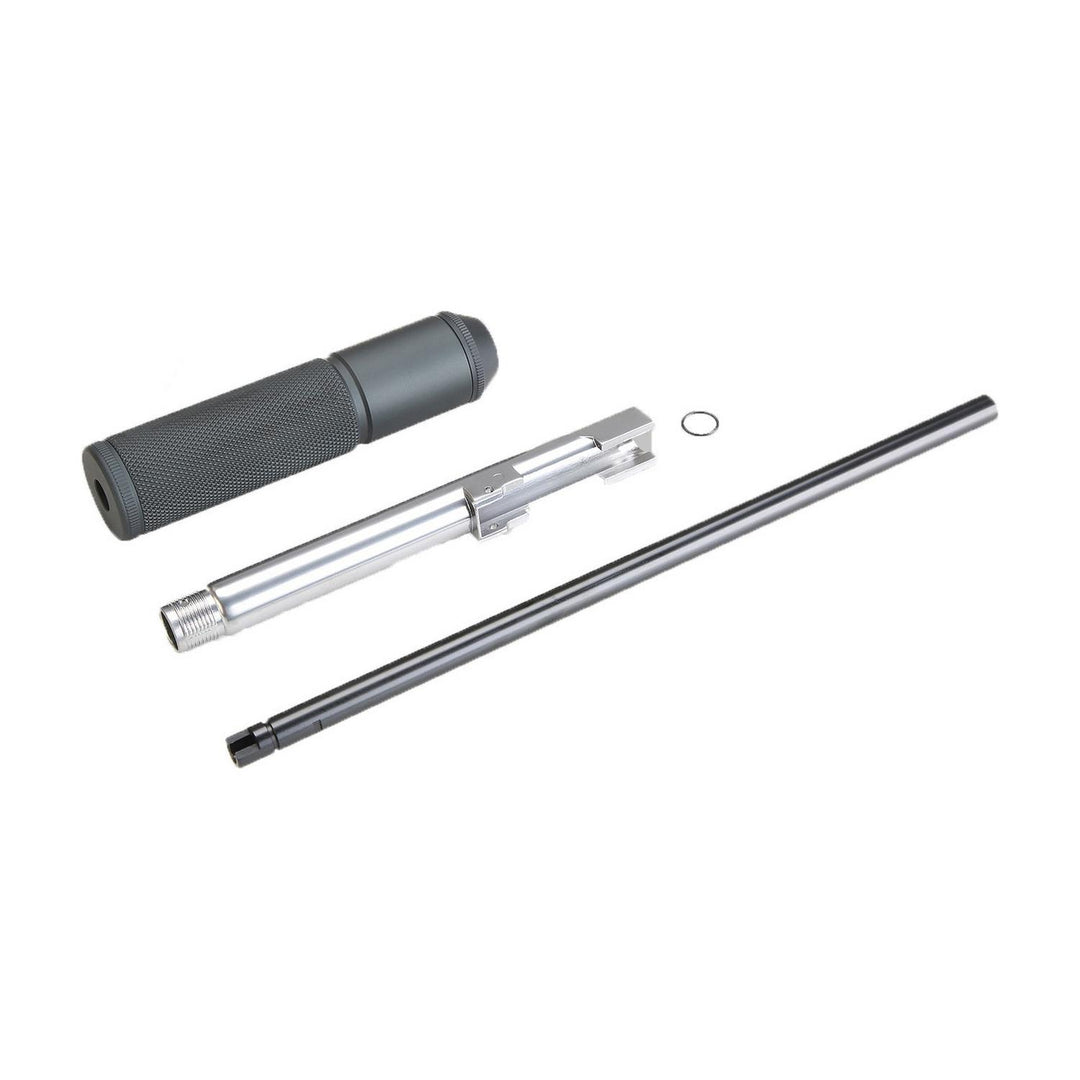 KL92 Extended Barrel Inner Barrel + Silencer Silver