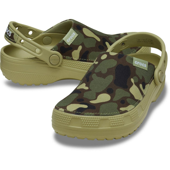 Classic Crafted Camo Clog Tac Green