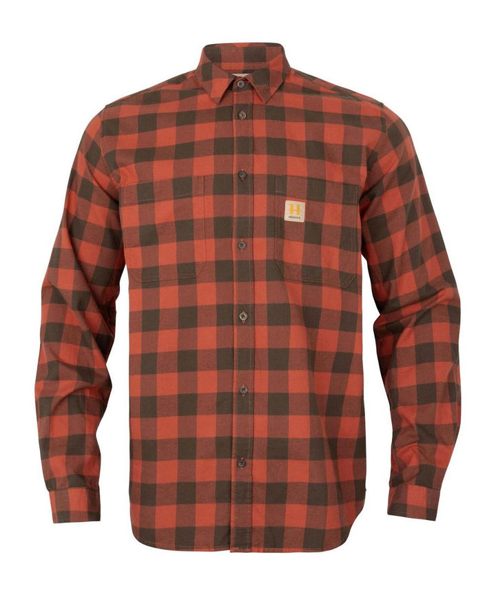 Harkila Härkila Scandinavian L/S shirt Autumn orange check