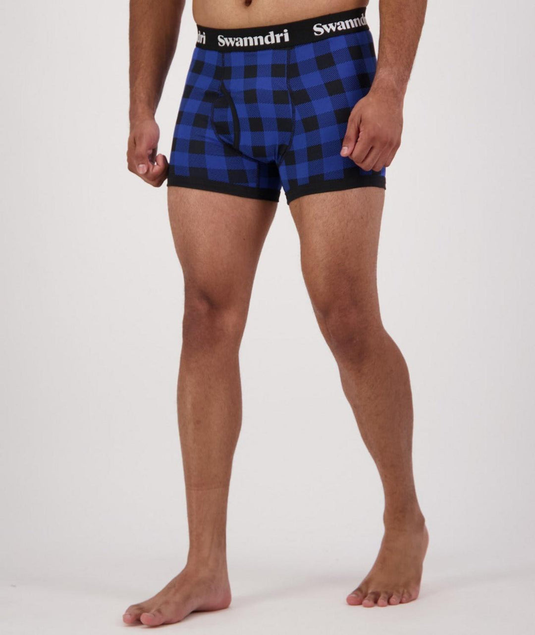 Swanndri Men's Underwear - Organic Cotton Check Boxer Briefs