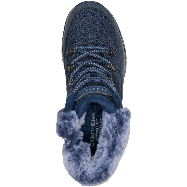 TREGO STORMIE FROST Navy Suede/Faux Fur/Mesh