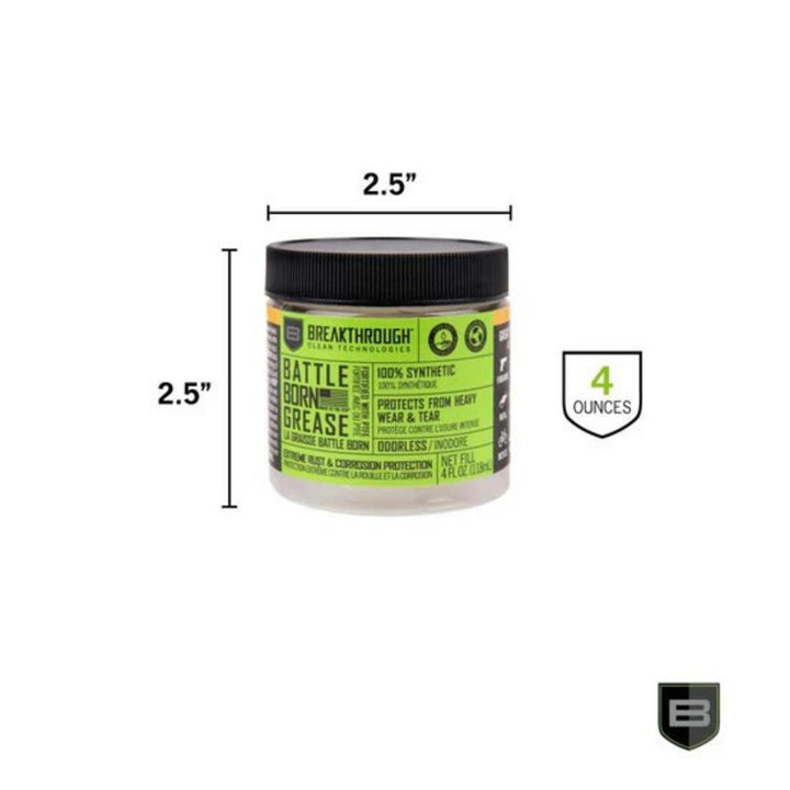 Breakthrough Clean Battle Born Grease with PTFE 4oz Jar