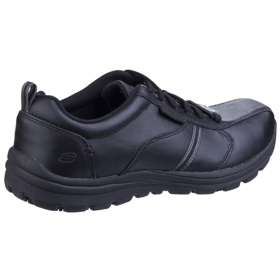 Skechers Workwear Hobbes Frat Lace Up Occupational Shoe Black