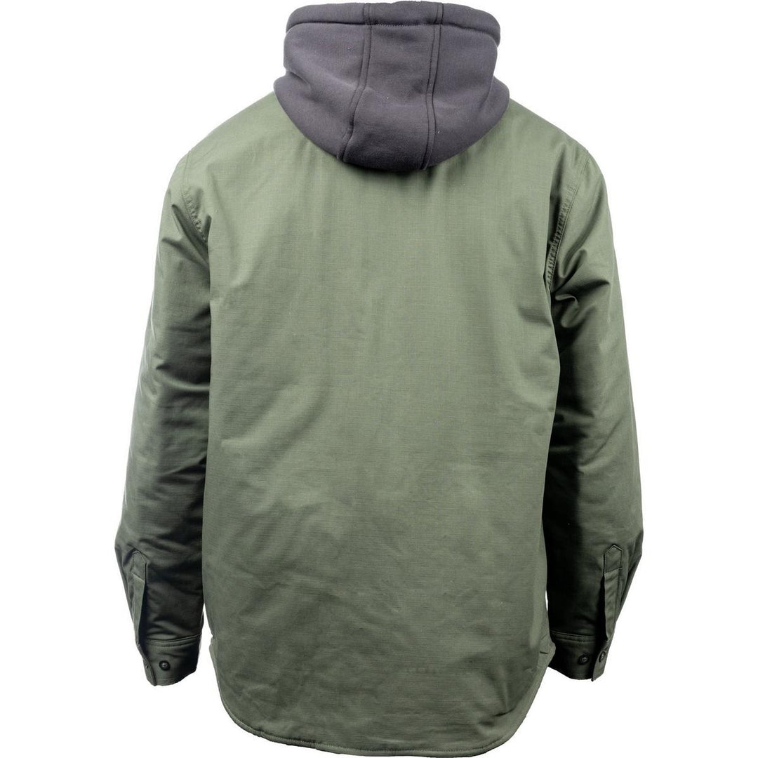 Hard Yakka Quilted Solid Shacket Military