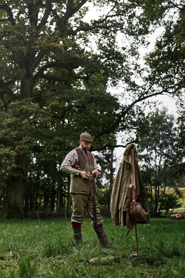 Harkila Kenmore shooting waistcoat Forest green/Herringbone