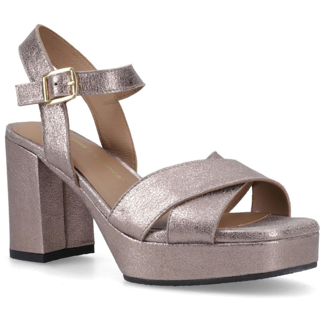 Ophelia Leather Heel Pewter