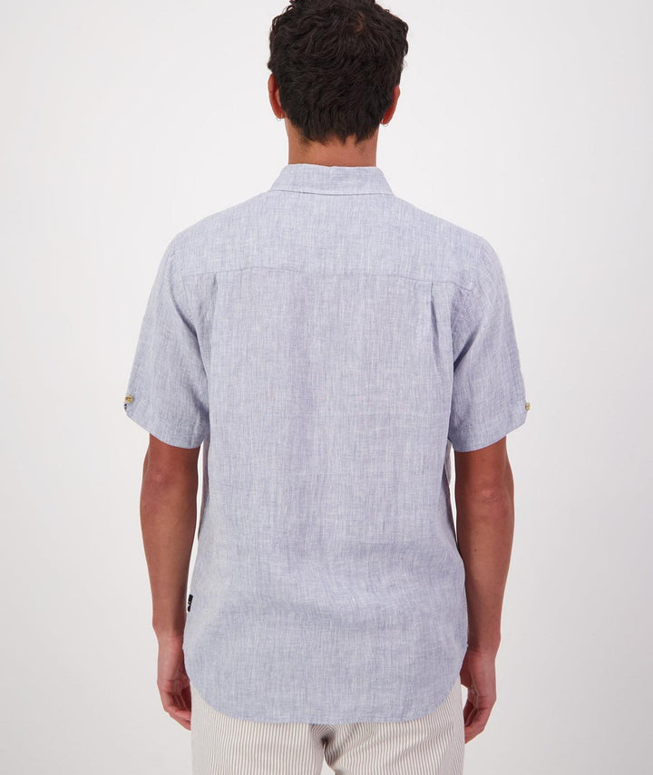 Swanndri Men's Humber Linen Short Sleeve Shirt