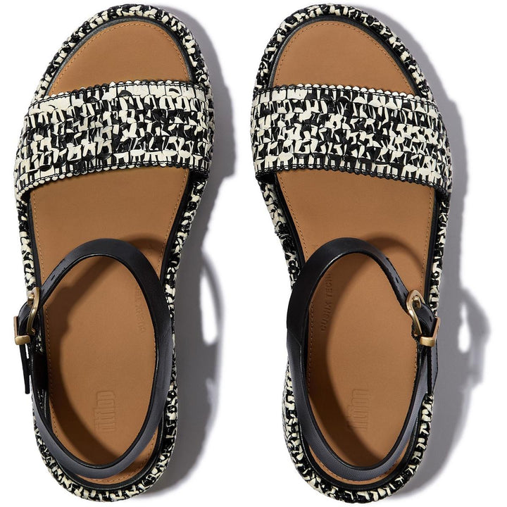 Fitflop Platfforms Wedge Sandal Black/Ivory