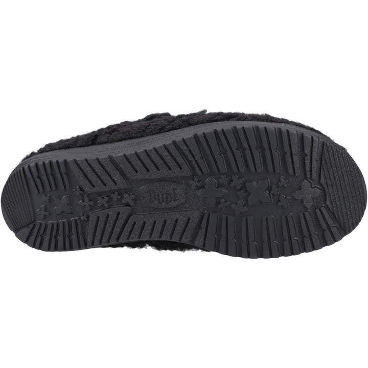 Wally Slipper Black/Black