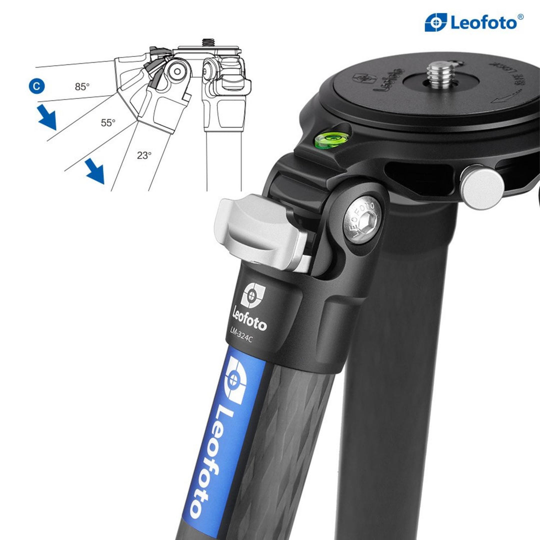 Leofoto Summit LM-324C Carbon Fibre Tripod with 75mm Bowl
