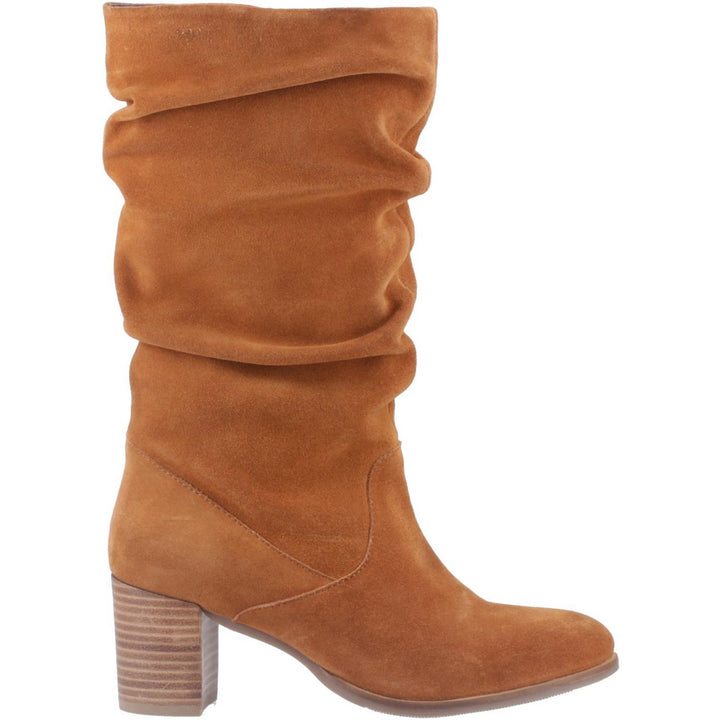 Cosima Ruched Boot Tan