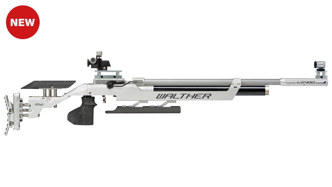 Bisley 2758032 LG400 Expert M Silver  Rifle .177 by Walther