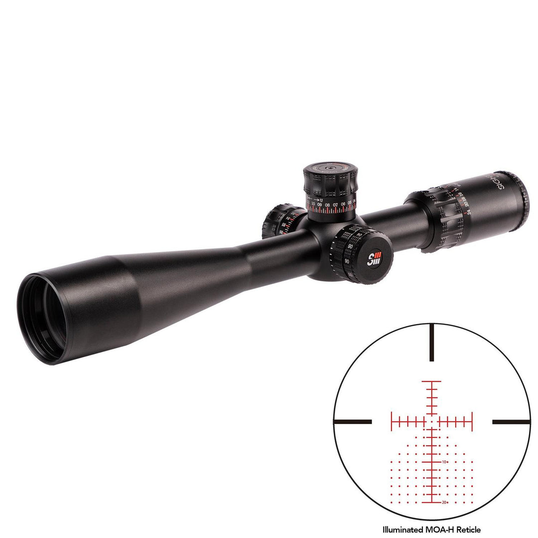 Sightron SIII 6-24x50 Precision Long Range IR Zero Stop MOA-H