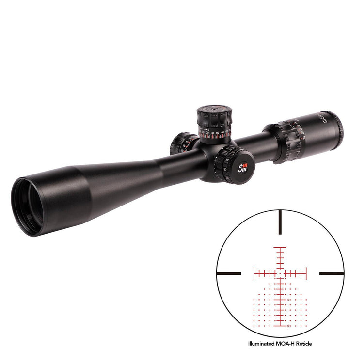 Sightron SIII 6-24x50 Precision Long Range IR Zero Stop MOA-H