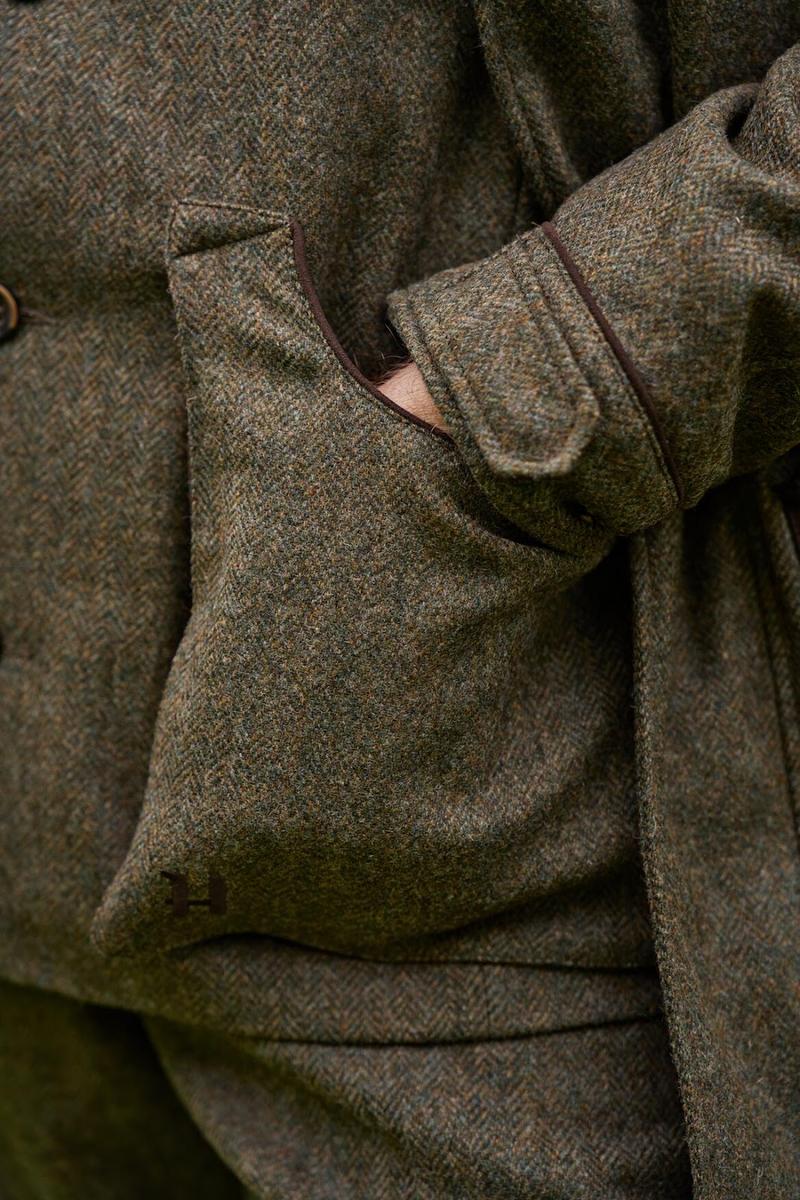 Harkila Kenmore shooting waistcoat Forest green/Herringbone