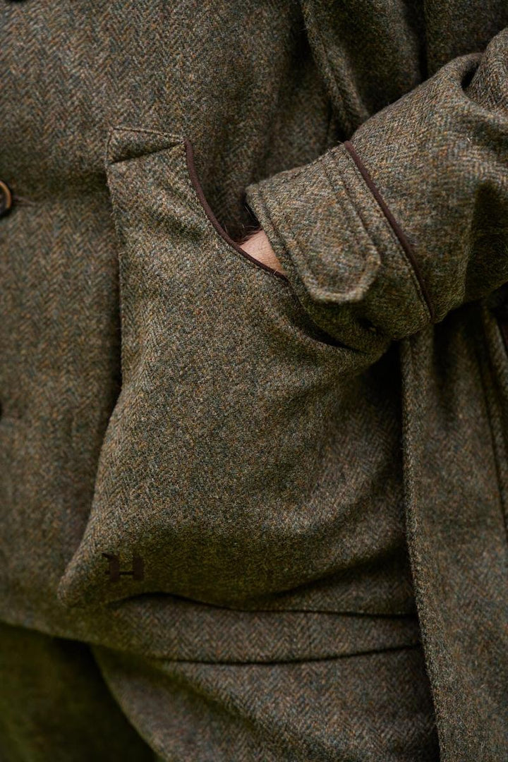 Harkila Kenmore shooting waistcoat Forest green/Herringbone