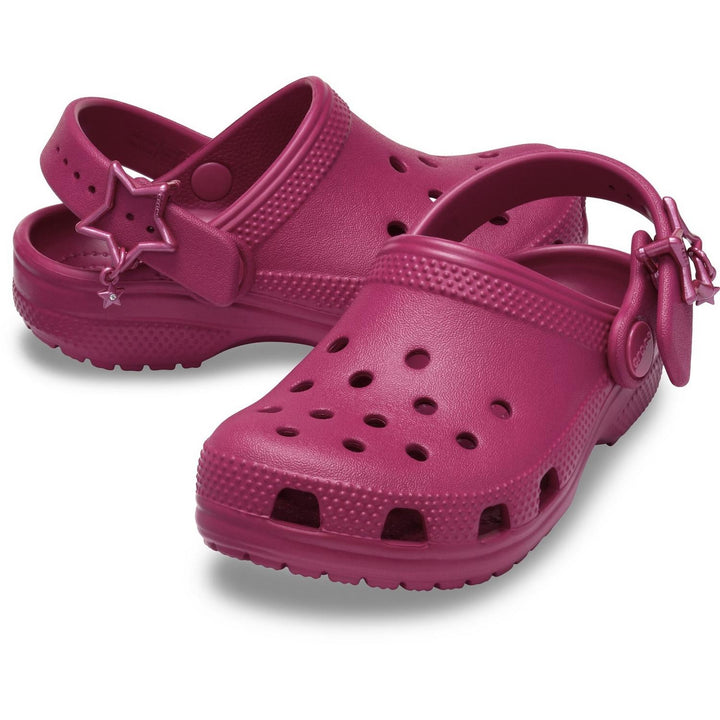 Classic Star Buckle Clog Toddler Royal Pink