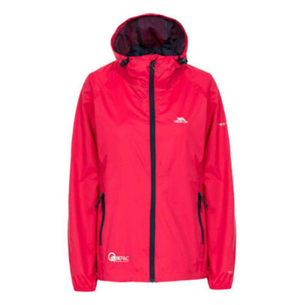 Trespass Qikpac Ladies Waterproof Hooded Jacket With Packaway Pouch – view 2