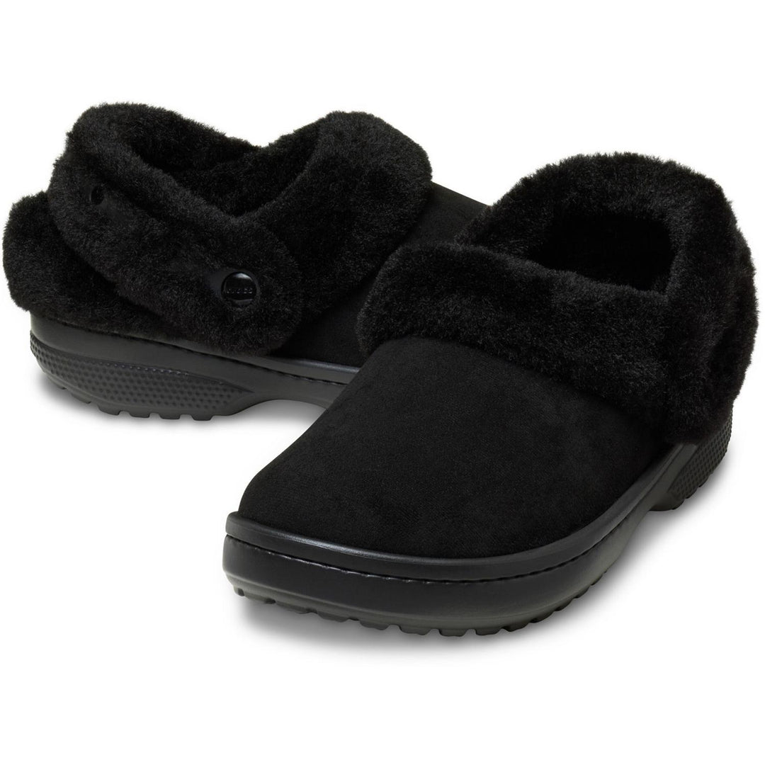 Unfurgettable Vegan Suede Clog Black