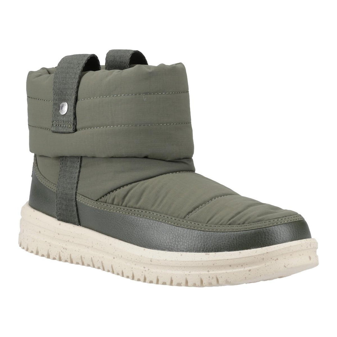 HEYDUDE Camden Cuff Nylon Quilt Boot Dark