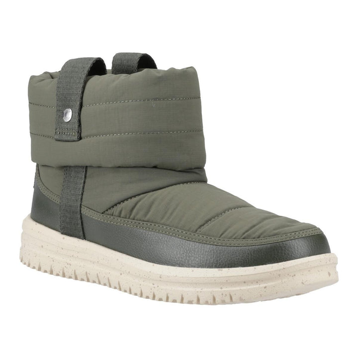 HEYDUDE Camden Cuff Nylon Quilt Boot Dark