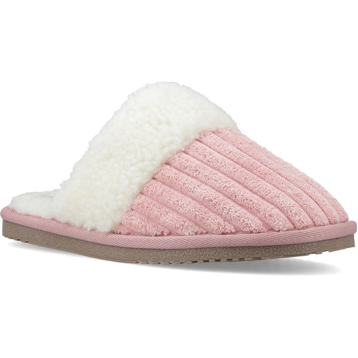Arianna Cord Slipper PINK