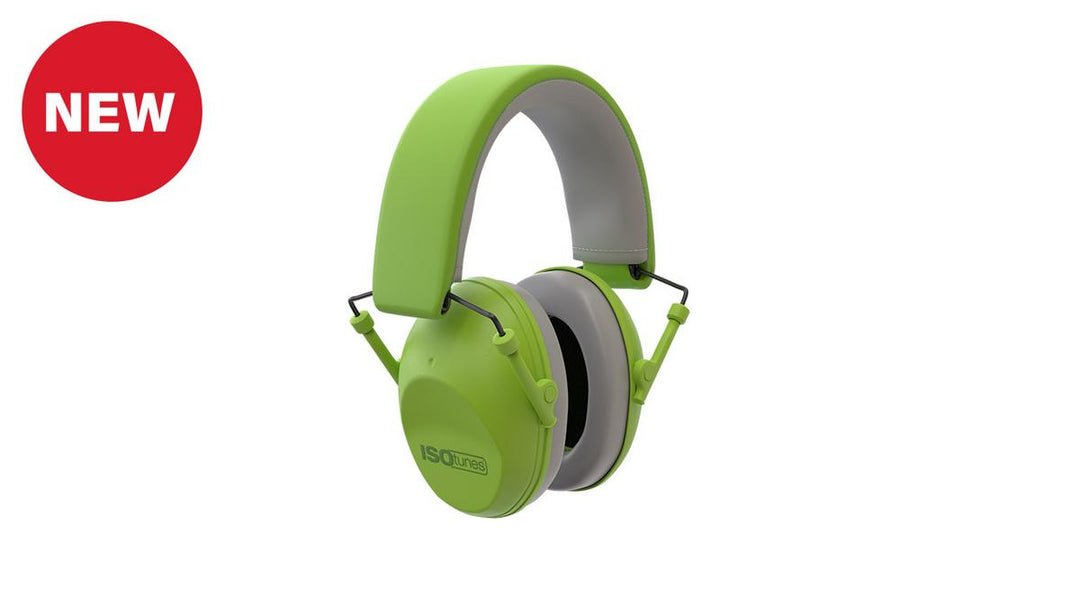 Bisley Junior Ear Defender Green by ISOTunes Sport