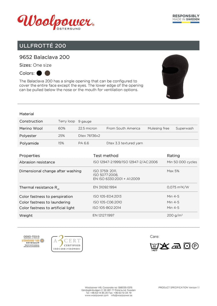 Woolpower Balaclava 200 – view 4