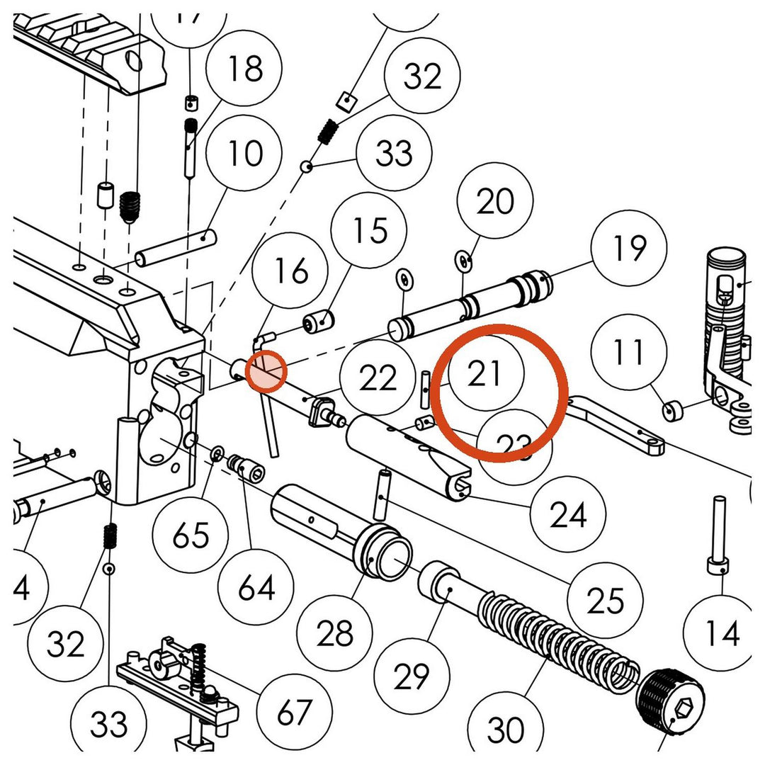 FX Cylindrical Pin 2h6x10 19213