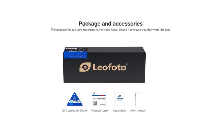 Leofoto BV-10L Fluid Video Head with Lever-Release Arca Clamp