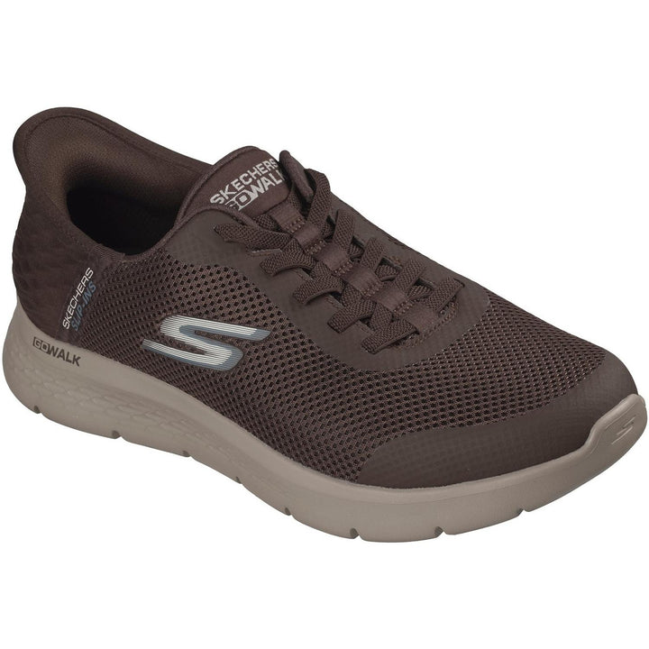 GO WALK Flex Hands Up Shoes CHOCOLATE