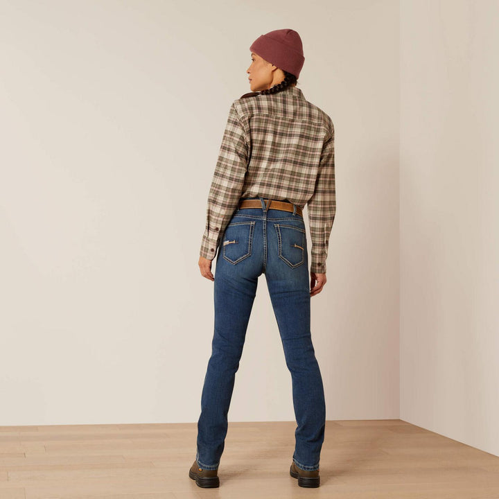 Ariat Ladies Rebar High Rise Riveter DuraStretch Straight Leg Jeans – view 2