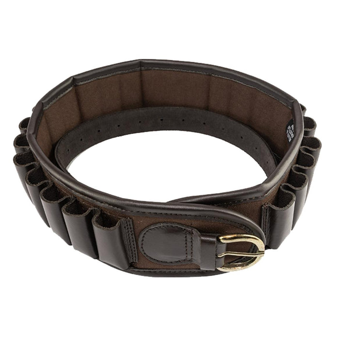 Jack Pyke Canvas Cartridge Belt - Brown 12 Gauge, Size 30" 46"