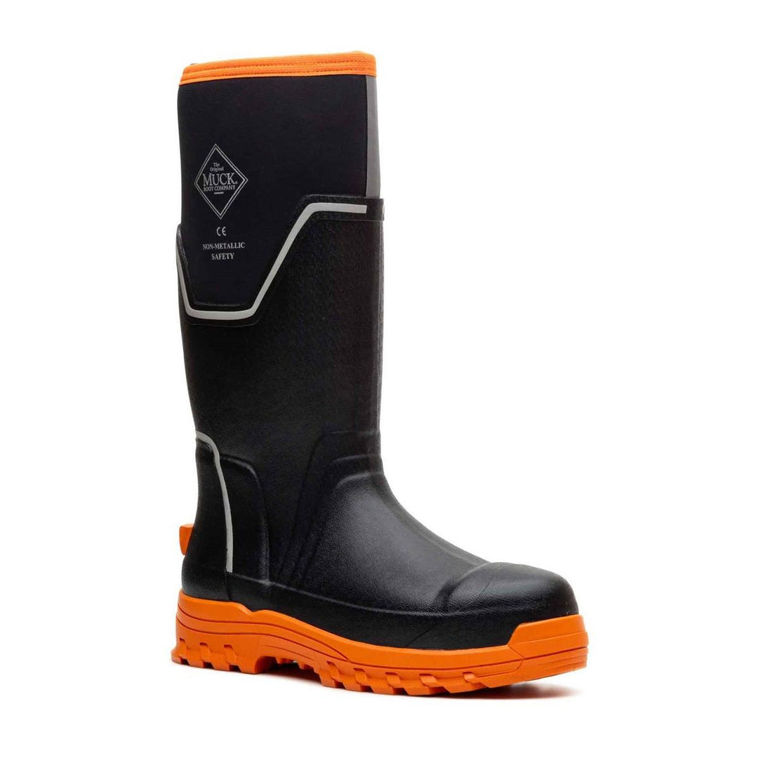 Muck Boots Grit S5 Safety Wellington Black/Orange