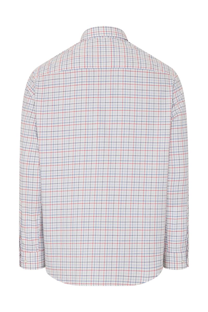 Hoggs of Fife CALLUM COUNTRY CHECK SHIRT RED/BLUE CHECK
