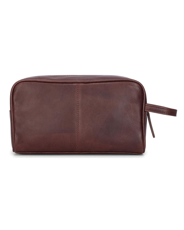 Monarch Leather Wash Bag