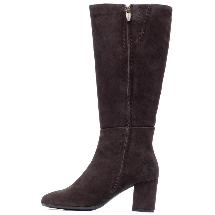 Oprah Suede Long Boot Chocolate